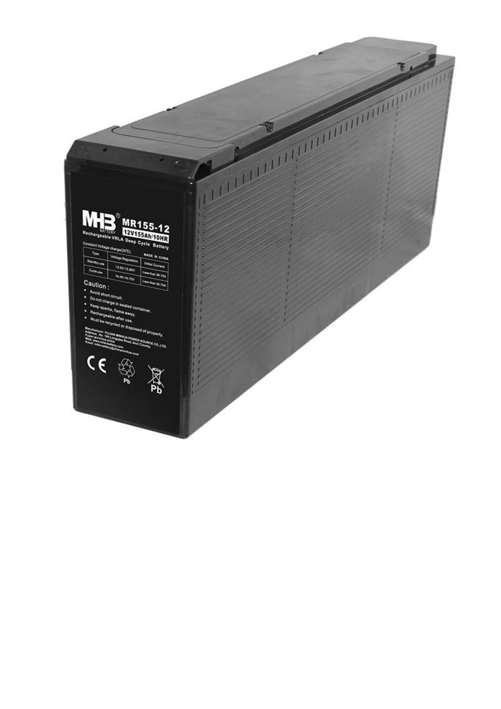 Батарея акумуляторна MHB MR155-12 типу AGM 12V/155Ah (фронт-термінальна)